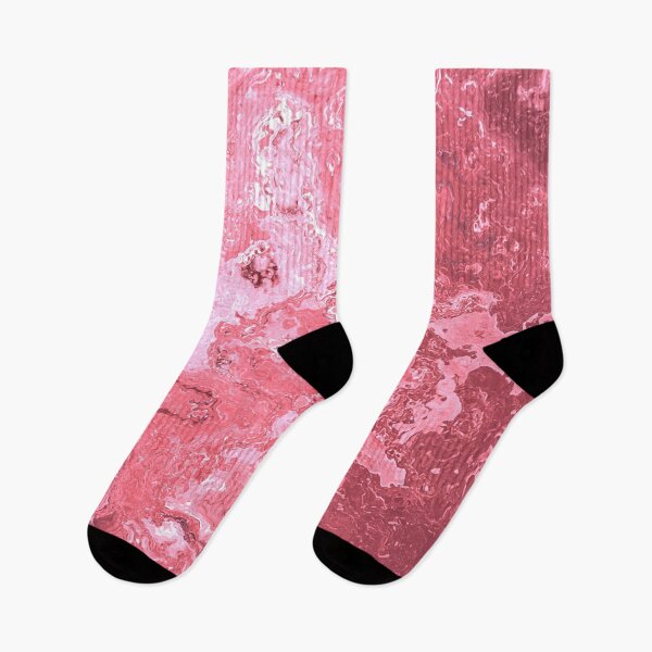 Aperçu de l'œuvre IMAGE À IMPRIMER UNIQUEMENT Aspect marbre rose abstrait dans des tons de rose blush rouge rose poudré foncé 4 sur 4 créée et vendue par Beachy.