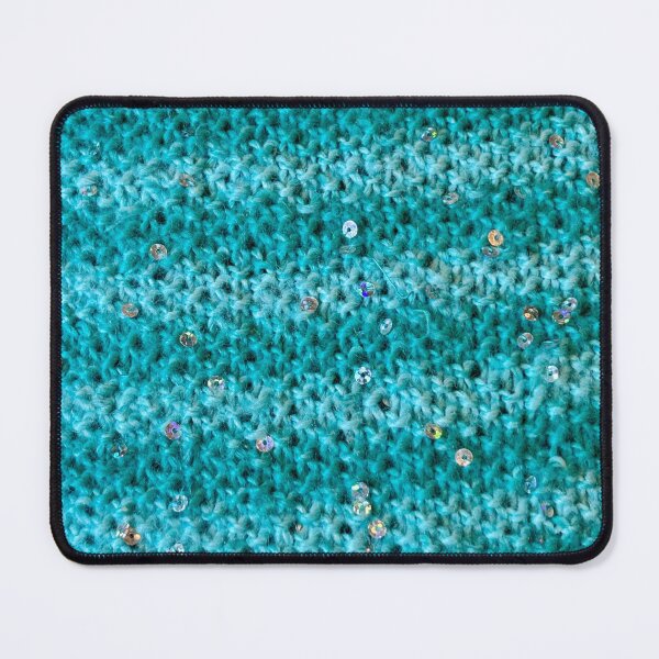 Item preview, Turquoise texture with sparkles   designed and sold by thebentknitter.
