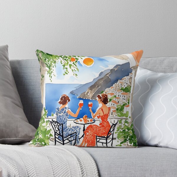 Item preview, Aperitivo in Amalfi Watercolor designed and sold by Magnolia Valley Art.