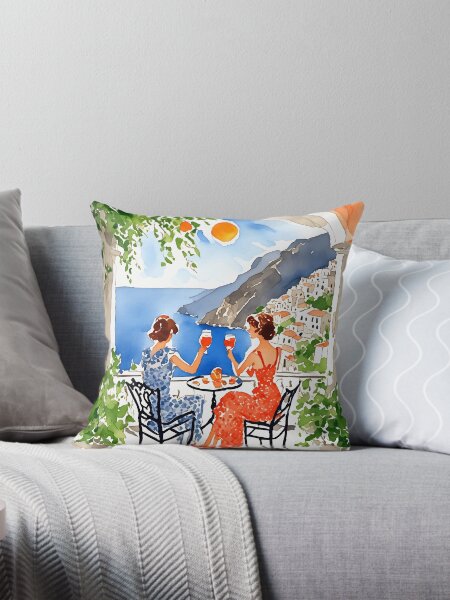 Item preview, Aperitivo in Amalfi Watercolor designed and sold by Magnolia Valley Art.