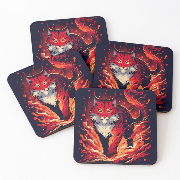 Item preview, Lava Fire Lynx, Ai Generated Art  designed and sold by ACC .