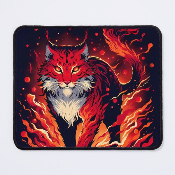 Item preview, Lava Fire Lynx, Ai Generated Art designed and sold by ACC .