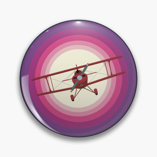 Item preview, Pitts Biplane Flying in Purple Sunset Sky Aviation Design designed and sold by skye-studio.