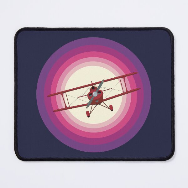 Item preview, Pitts Biplane Flying in Purple Sunset Sky Aviation Design designed and sold by skye-studio.