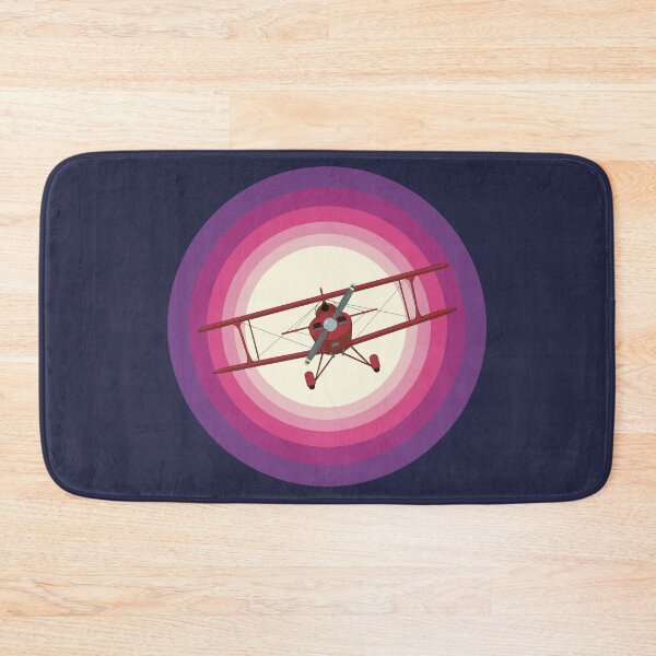 Item preview, Pitts Biplane Flying in Purple Sunset Sky Aviation Design designed and sold by skye-studio.
