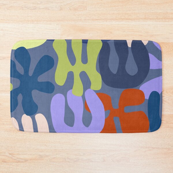 Item preview, Modern Henri Matisse Paper Cut-outs Inspired Pattern in Blue, Orange and Green designed and sold by Deutschic.