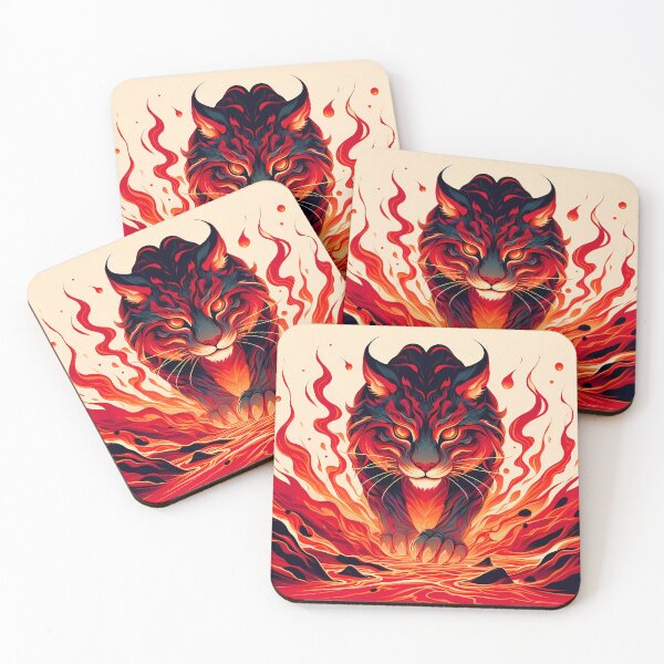 Item preview, Lava Fire Lynx, Ai Generated Art  designed and sold by ACC .