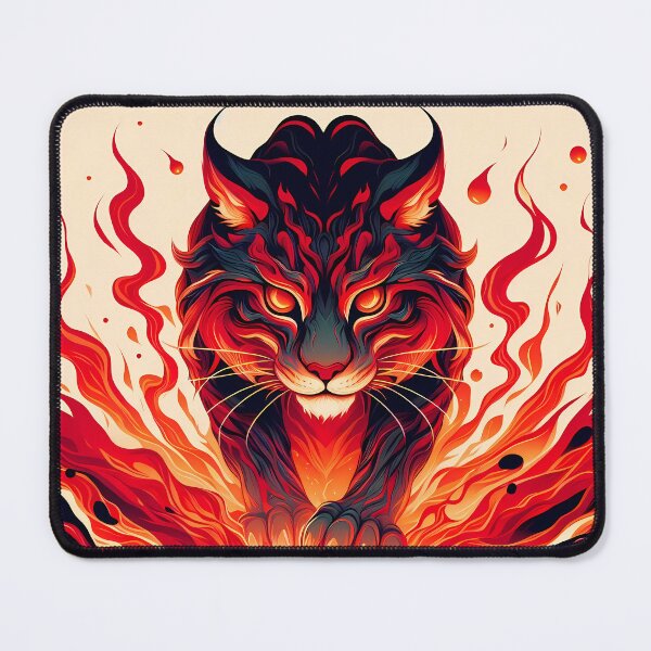 Item preview, Lava Fire Lynx, Ai Generated Art designed and sold by ACC .