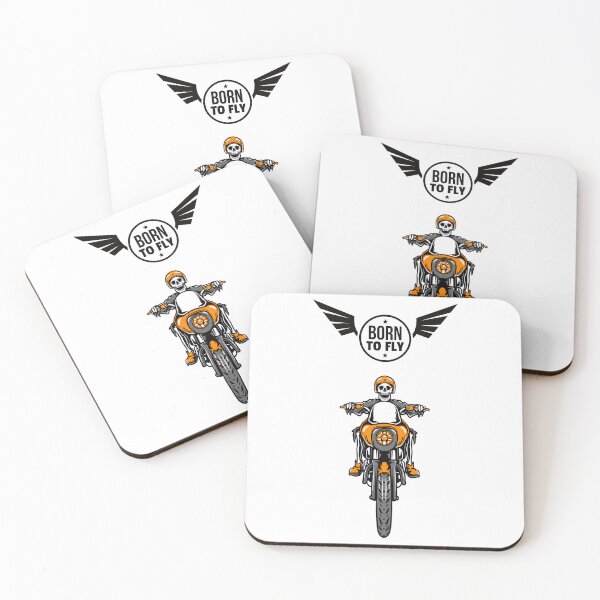 Item preview, Skeleton Motorcycle Born to Fly designed and sold by FanFest.