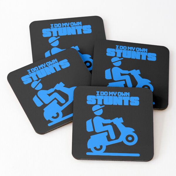 Item preview, I Do My Own Stunts, Blue designed and sold by UNK-Fatigues.