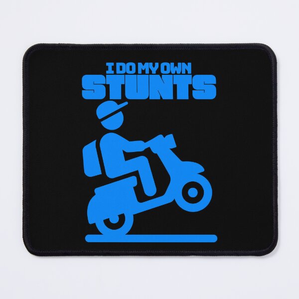 Item preview, I Do My Own Stunts, Blue designed and sold by UNK-Fatigues.