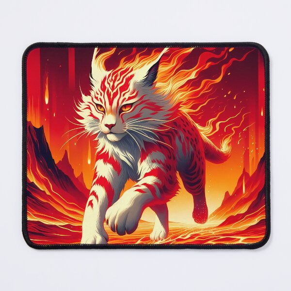 Item preview, Lava Fire Lynx, Ai Generated Art designed and sold by ACC .