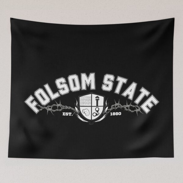 Item preview, Folsom State Prison University, White designed and sold by UNK-Fatigues.