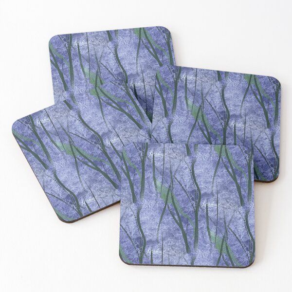 Item preview, Autumn Boho foliage Pattern in Blue designed and sold by Artistestella.