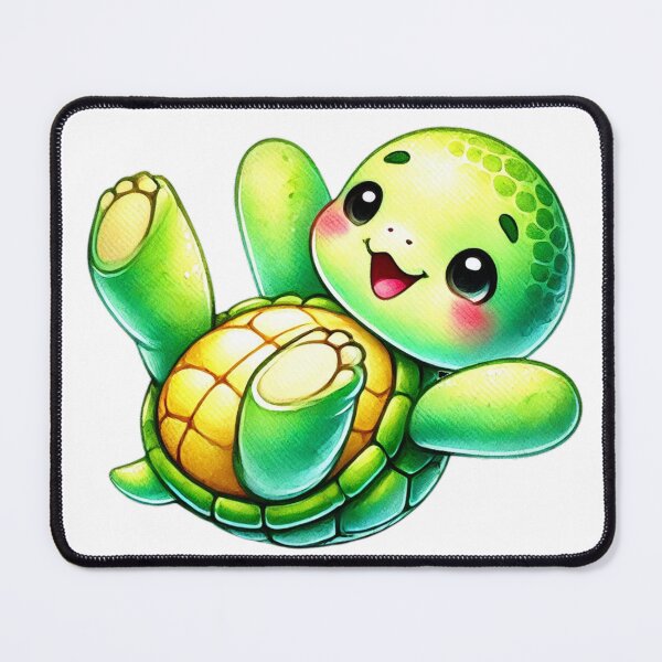 Item preview, Adorable Baby Turtle Smiling Illustration designed and sold by Little Care Studio.