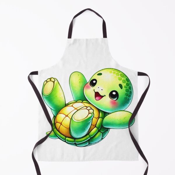 Item preview, Adorable Baby Turtle Smiling Illustration designed and sold by Little Care Studio.