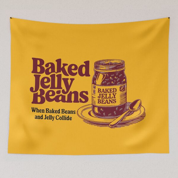 Item preview, Baked Jelly Beans T-Shirt - Retro Food Humor Tee - Funny Gift for Foodies designed and sold by Sir Meow Meow.