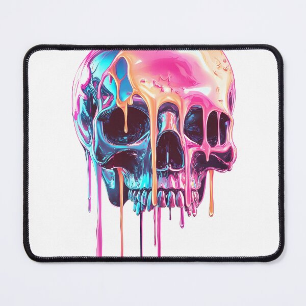 Item preview, Surreal Neon Dripping Skull designed and sold by PixelReverb.
