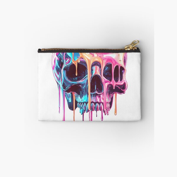 Item preview, Surreal Neon Dripping Skull designed and sold by PixelReverb.