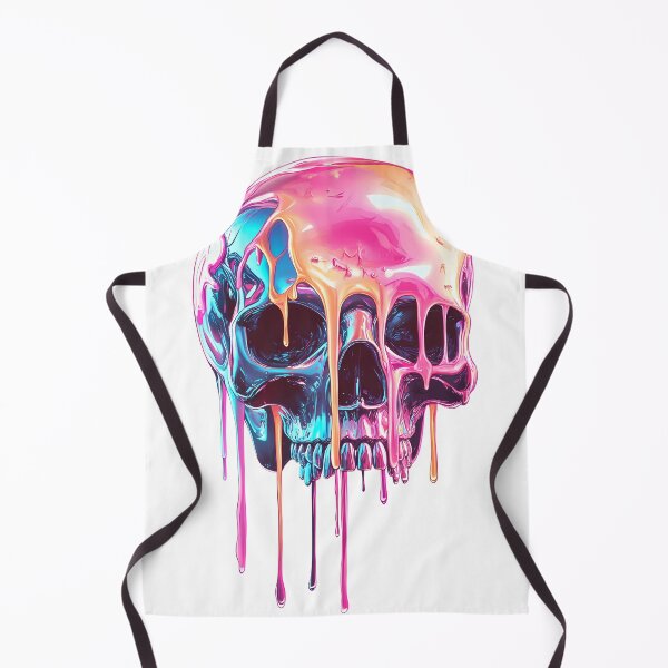 Item preview, Surreal Neon Dripping Skull designed and sold by PixelReverb.