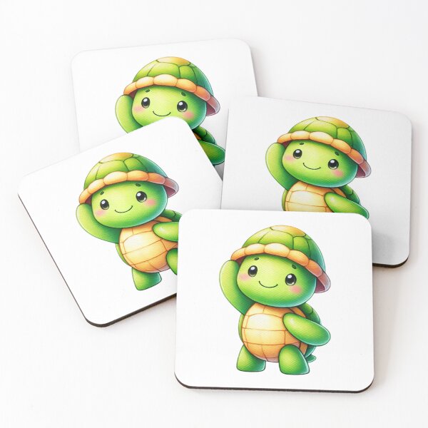 Item preview, Adorable Turtle Waving with a Smile designed and sold by Little Care Studio.