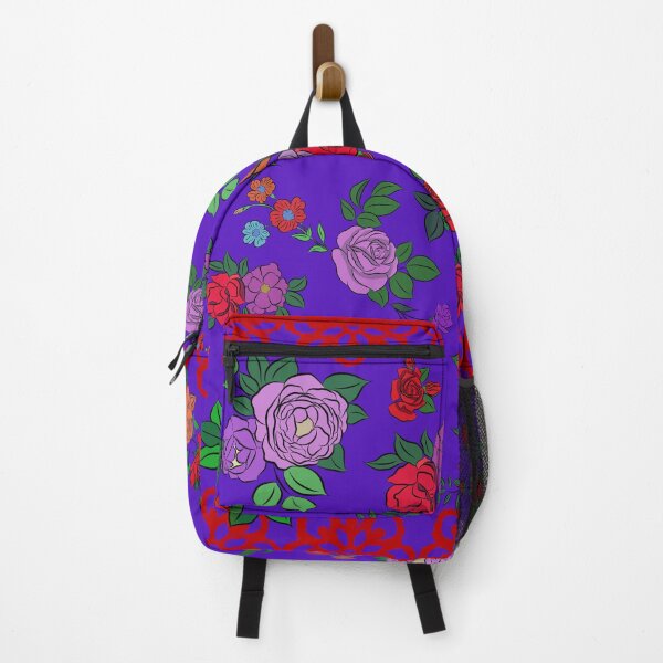 Item preview, Balkan Style Rose Pattern with Purple Background designed and sold by TurquoiseBird.