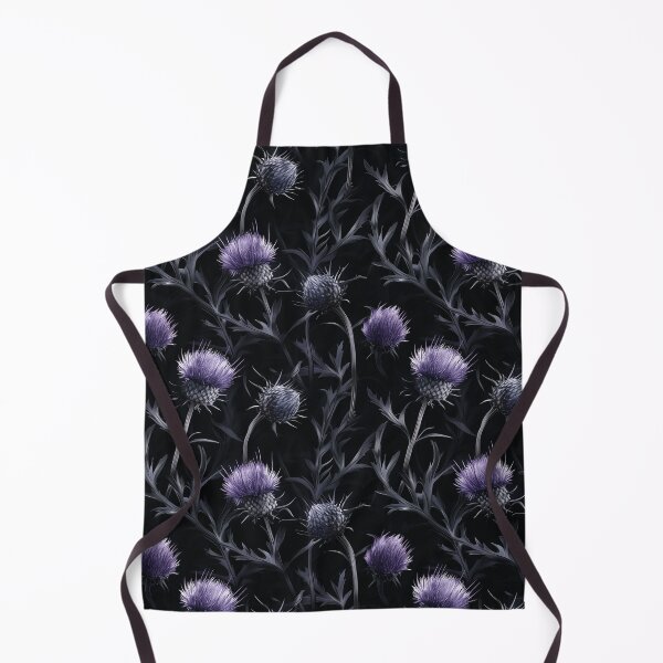 Item preview, Purple Thistles Flowering in Moonlight designed and sold by LabMandala.
