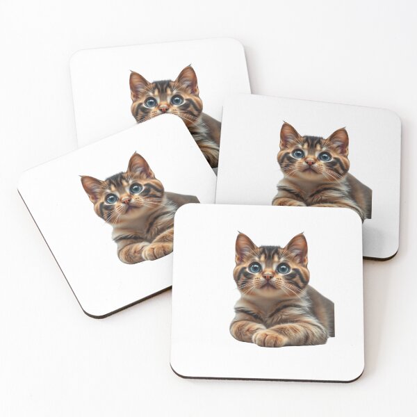 Item preview, Cute tabby kitty with blue eyes designed and sold by GinnyGi.