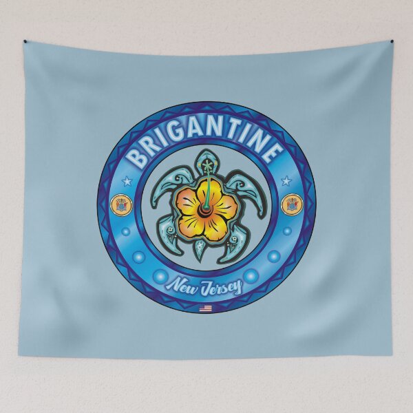 Item preview, Brigantine Beach NJ sea turtle hibiscus designed and sold by studioss76.
