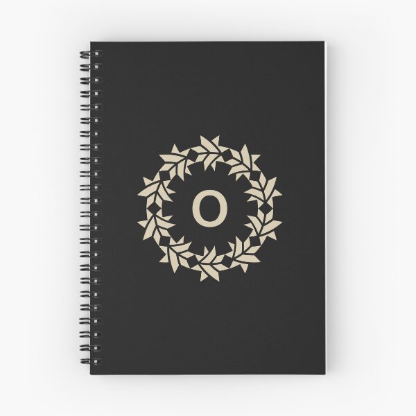 Item preview, Letter O floral wreath ornamental emblem designed and sold by rasagamastore.