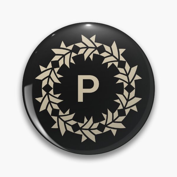 Artikelvorschau, Buchstabe P Blumenkranz dekoratives Emblem entworfen und verkauft von rasagamastore.