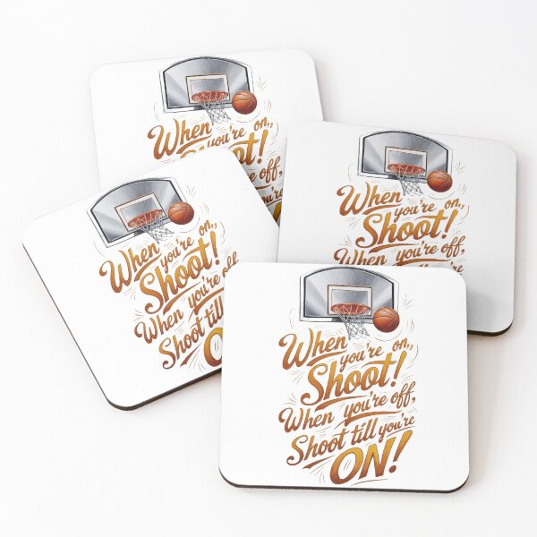 Item preview, Never Stop Shooting – Basketball Motivation designed and sold by JSJDigitalArt.