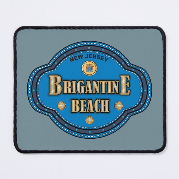 Item preview, Brigantine Beach NJ stitching effect designed and sold by studioss76.