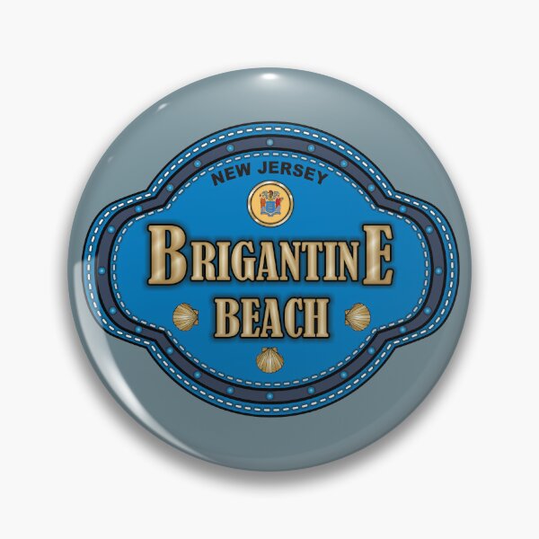 Item preview, Brigantine Beach NJ stitching effect designed and sold by studioss76.