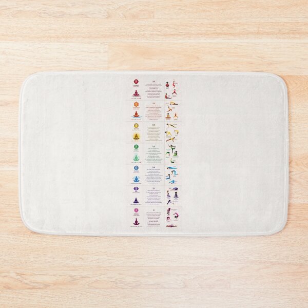 Item preview, Seven Chakra Yoga Poses & Affirmations Yoga Mat - 87LBG designed and sold by chakraplaza.