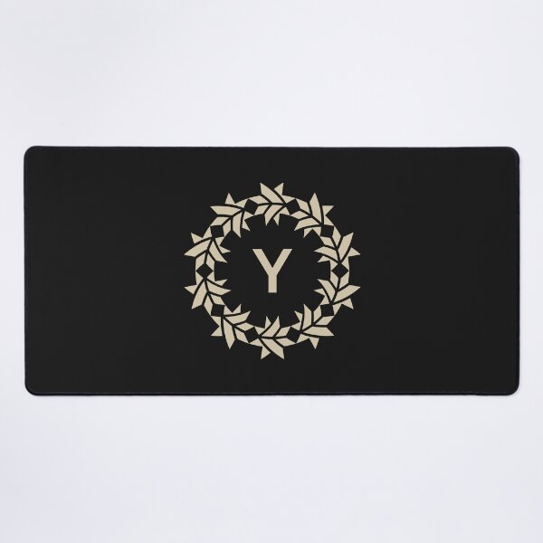 Item preview, Letter Y floral wreath ornamental emblem designed and sold by rasagamastore.