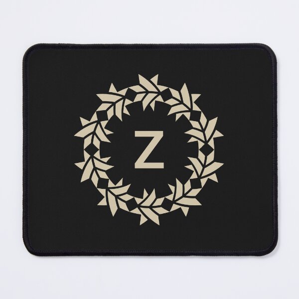 Item preview, Letter Z floral wreath ornamental emblem designed and sold by rasagamastore.