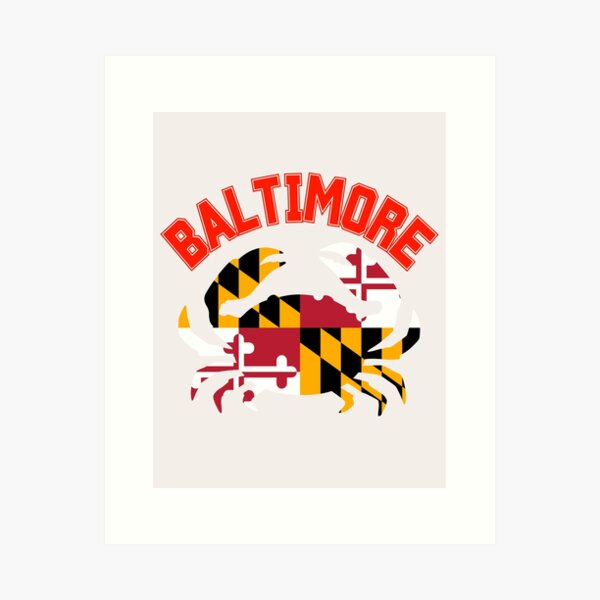 Artikel-Vorschau von Baltimore Krabbe mit Maryland Flagge für Urlaubsliebhaber 2024, designt und verkauft von erozzz.