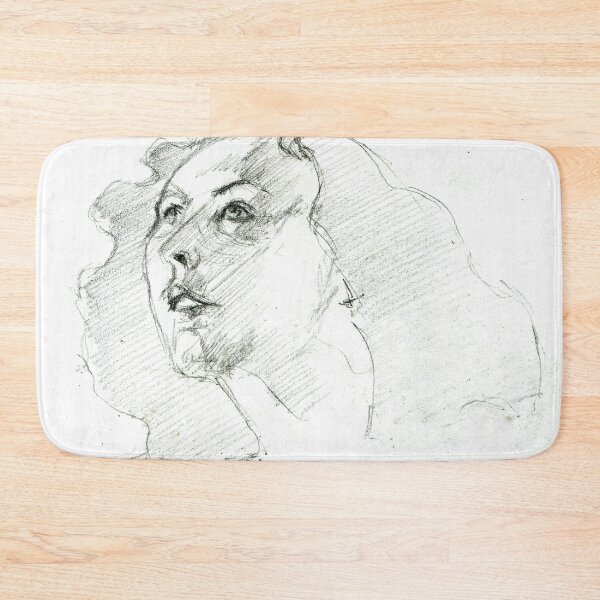 Item preview, Pensive Gaze - Expressive Pencil Sketch by Avril Thomas designed and sold by AvrilThomasart.
