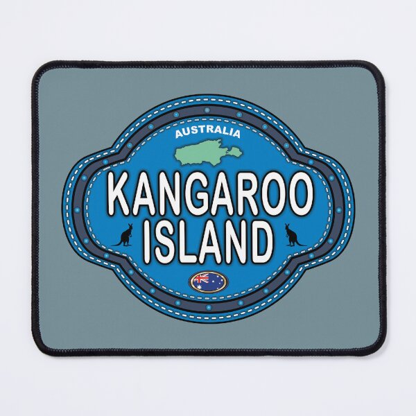 Item preview, Kangaroo Island South Australia stitching effect emblem designed and sold by studioss76.