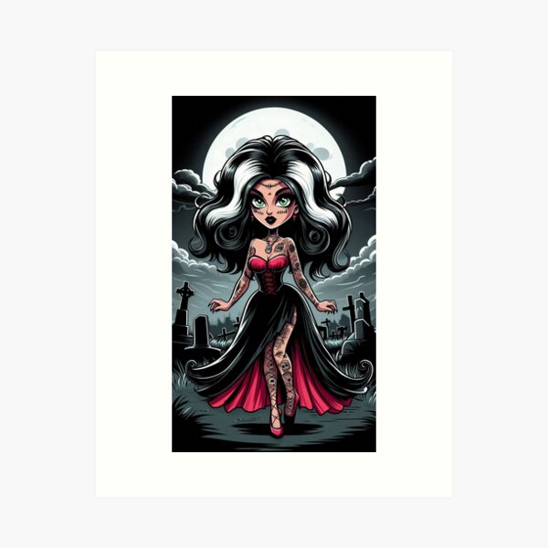 Frightful Bride Art Print