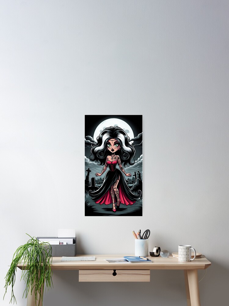 Thumbnail 2 of 3, Poster, Frightful Bride designed and sold by NaughtyNiceArt.