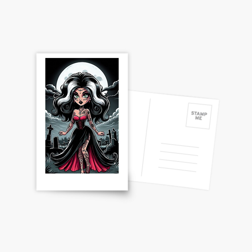 Item preview, Postcard designed and sold by NaughtyNiceArt.