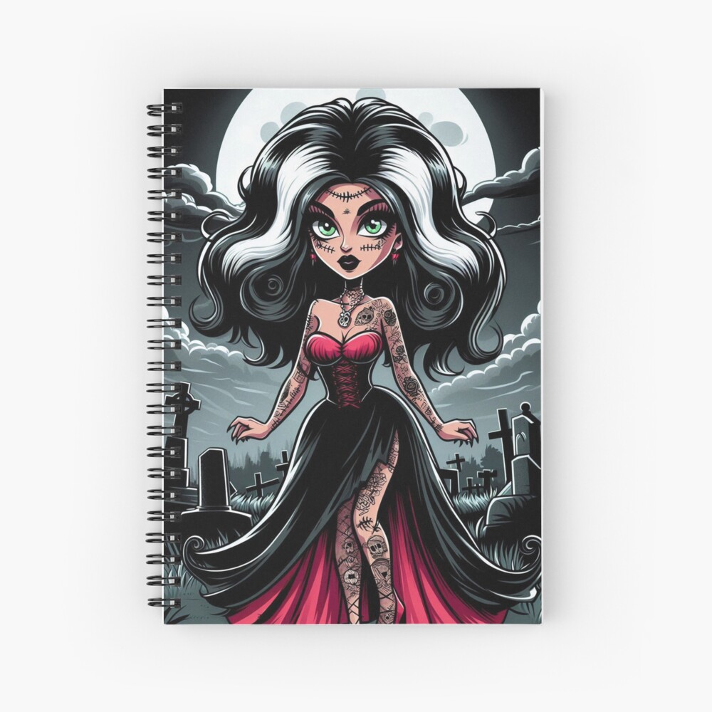Item preview, Spiral Notebook designed and sold by NaughtyNiceArt.