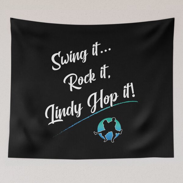 Item preview, Swing it, Rock it, Lindy Hop it! (sku2_blk) designed and sold by charactergirl.