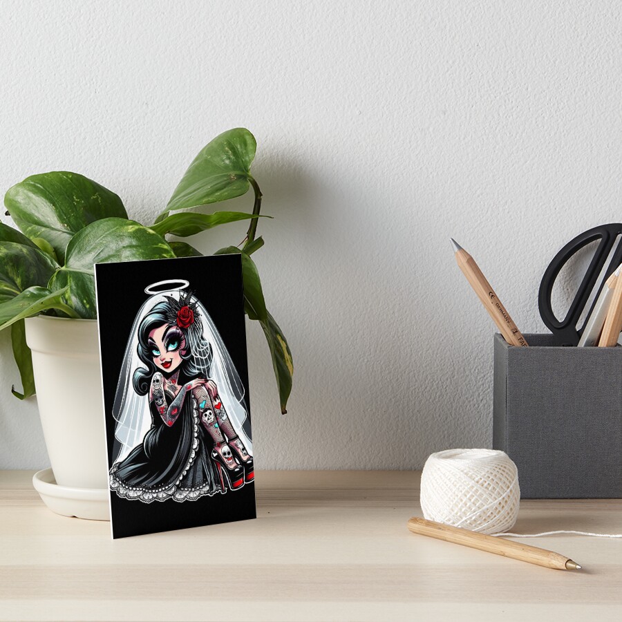 Item preview, Art Board Print designed and sold by NaughtyNiceArt.