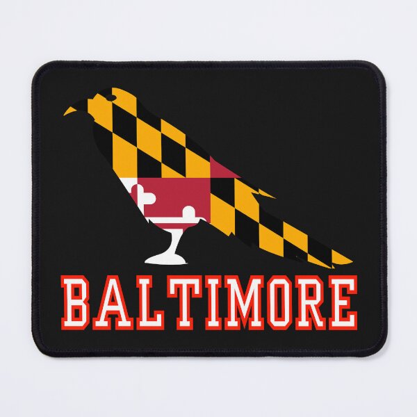 Item preview, Baltimore raven with Maryland flag for vacation lovers 2024 designed and sold by erozzz.
