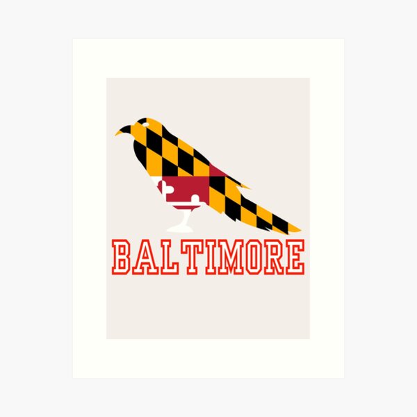 Artikel-Vorschau von Baltimore Raven mit Maryland-Flagge für Urlaubsliebhaber 2024, designt und verkauft von erozzz.