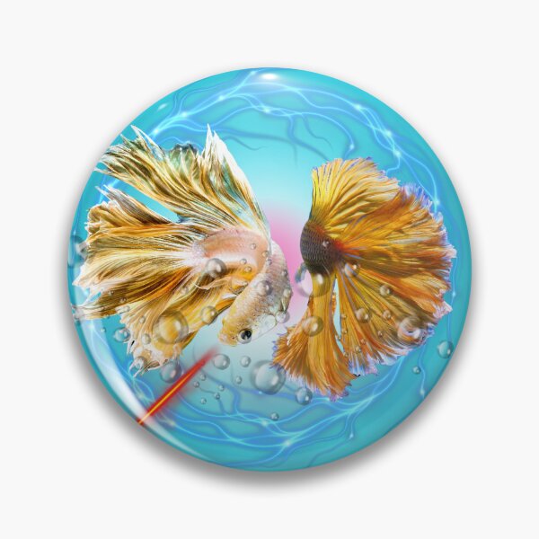 Item preview, Betta Fish Lovers Art – Colorful Fighting Fish for Aquarium Enthusiasts designed and sold by FishyFantasies.