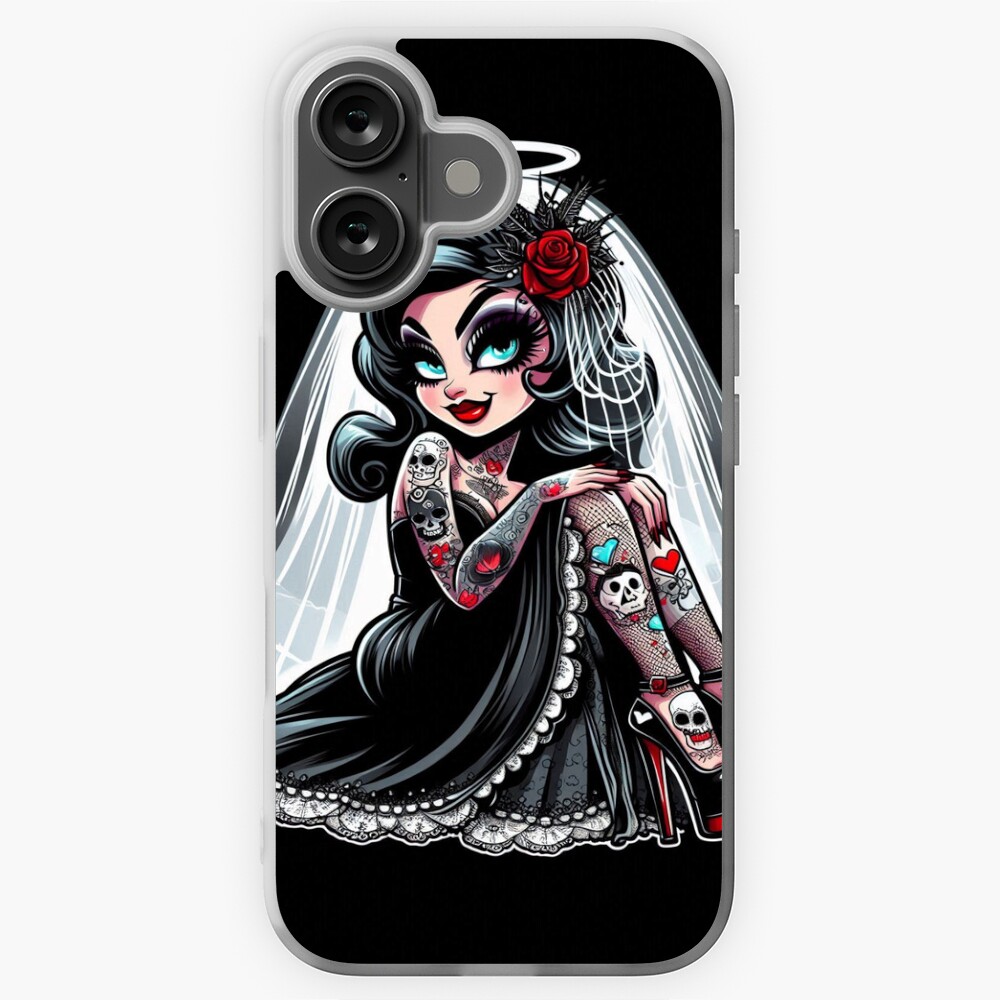 Item preview, iPhone Soft Case designed and sold by NaughtyNiceArt.